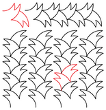 sash and overall views of braiding beak pattern