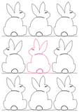Bunny 4 repeat, even rows x flip