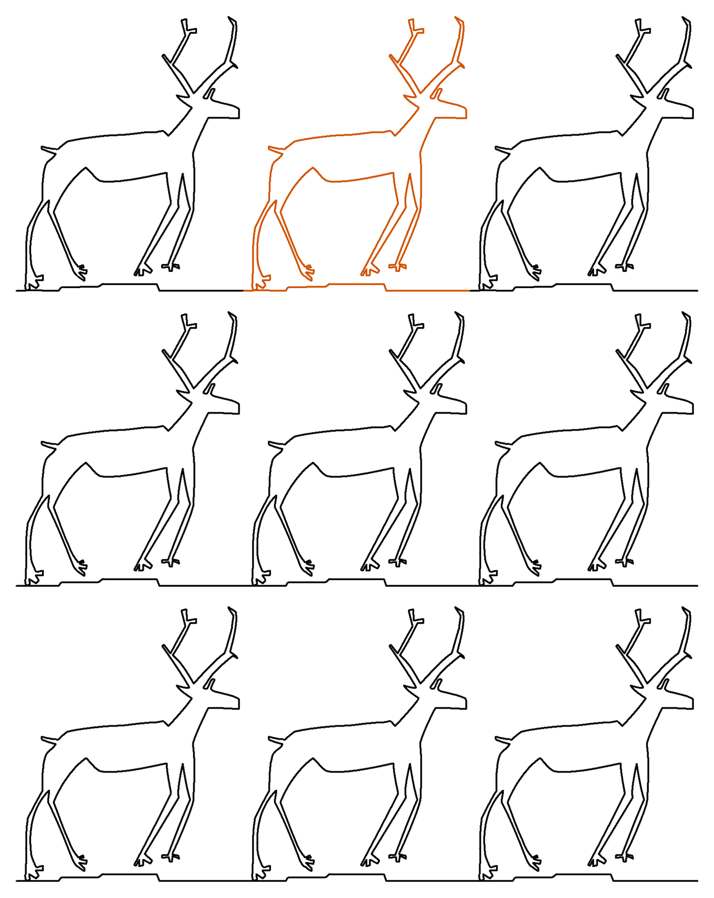 Elk Petroglyph repeat