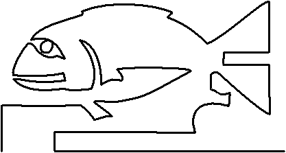 Fish Alaska Totem quilting pattern