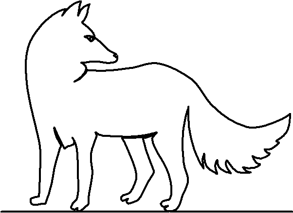 Fox Looks Back quilting pattern