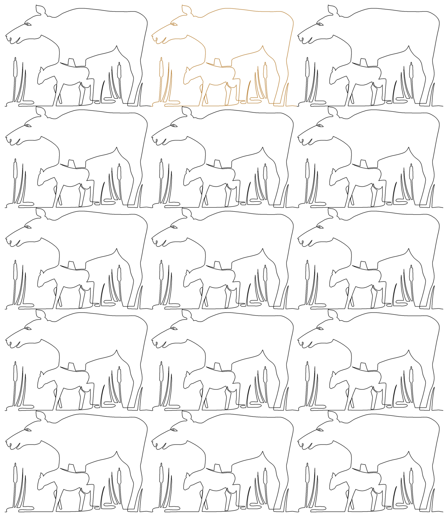 Moose and Calf repeat
