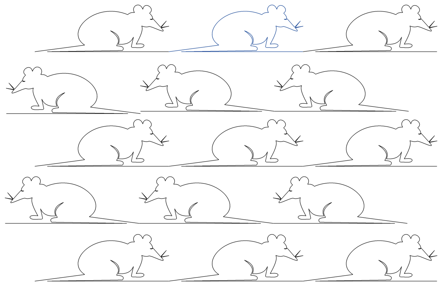 Mouse 1 repeat, even rows 20% offset, x flip