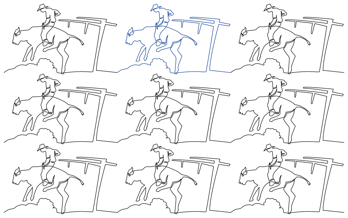 Rodeo Bull Dance repeat