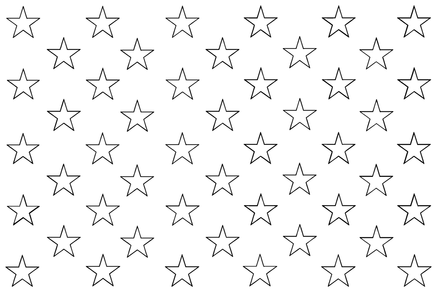 Stars for American Flag quilting pattern