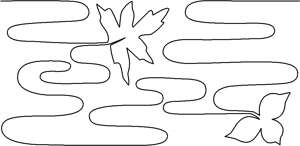 Stillwater with Leaf and Blossom pattern