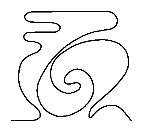 Turnabout Pantograph quilting pattern