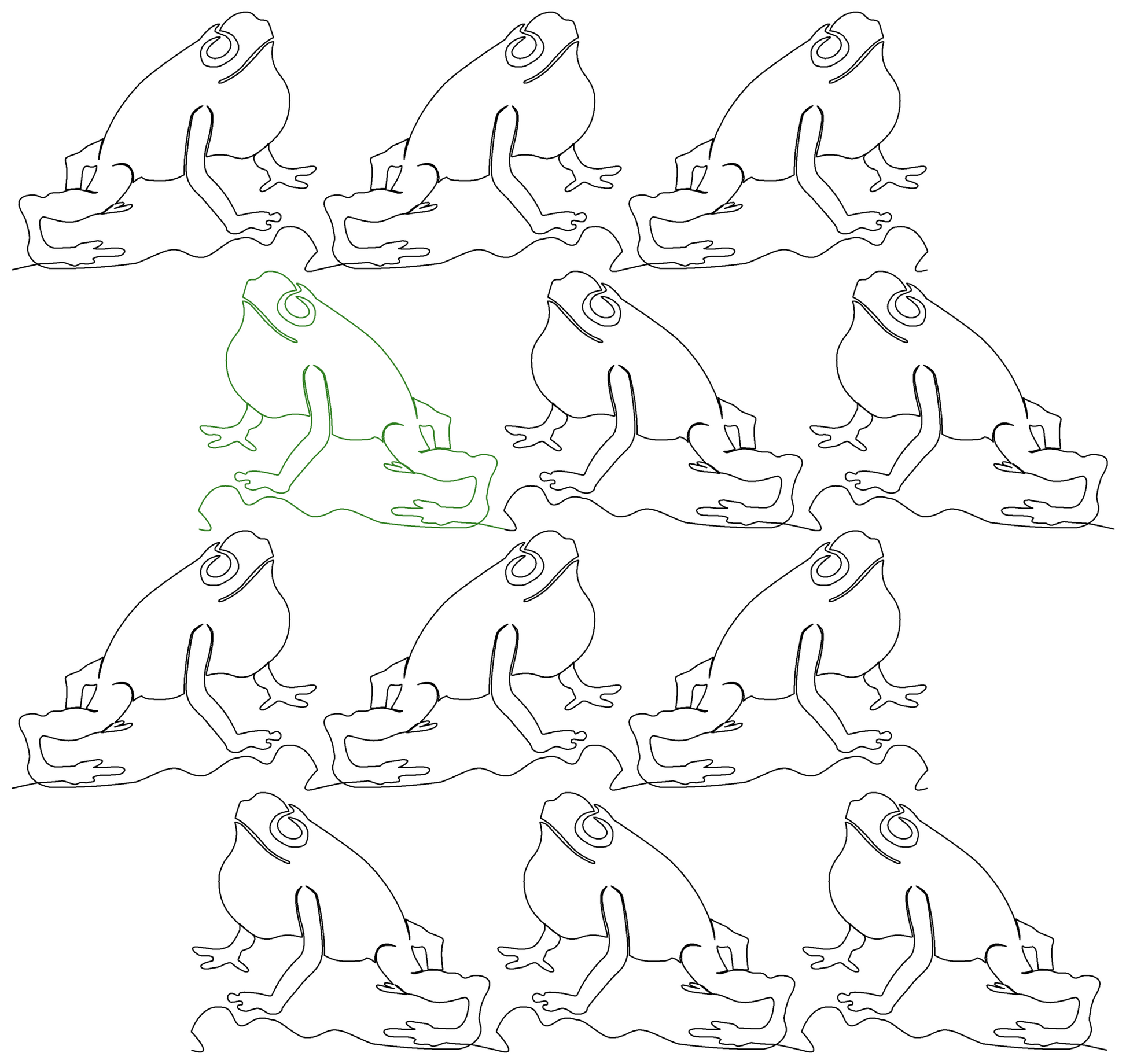 Bullfrog repeat, even rows 66% offset and flipped