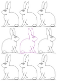 Bunny 2 repeat, even rows x flip