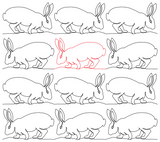 Bunny 5 repeat, even rows x flip