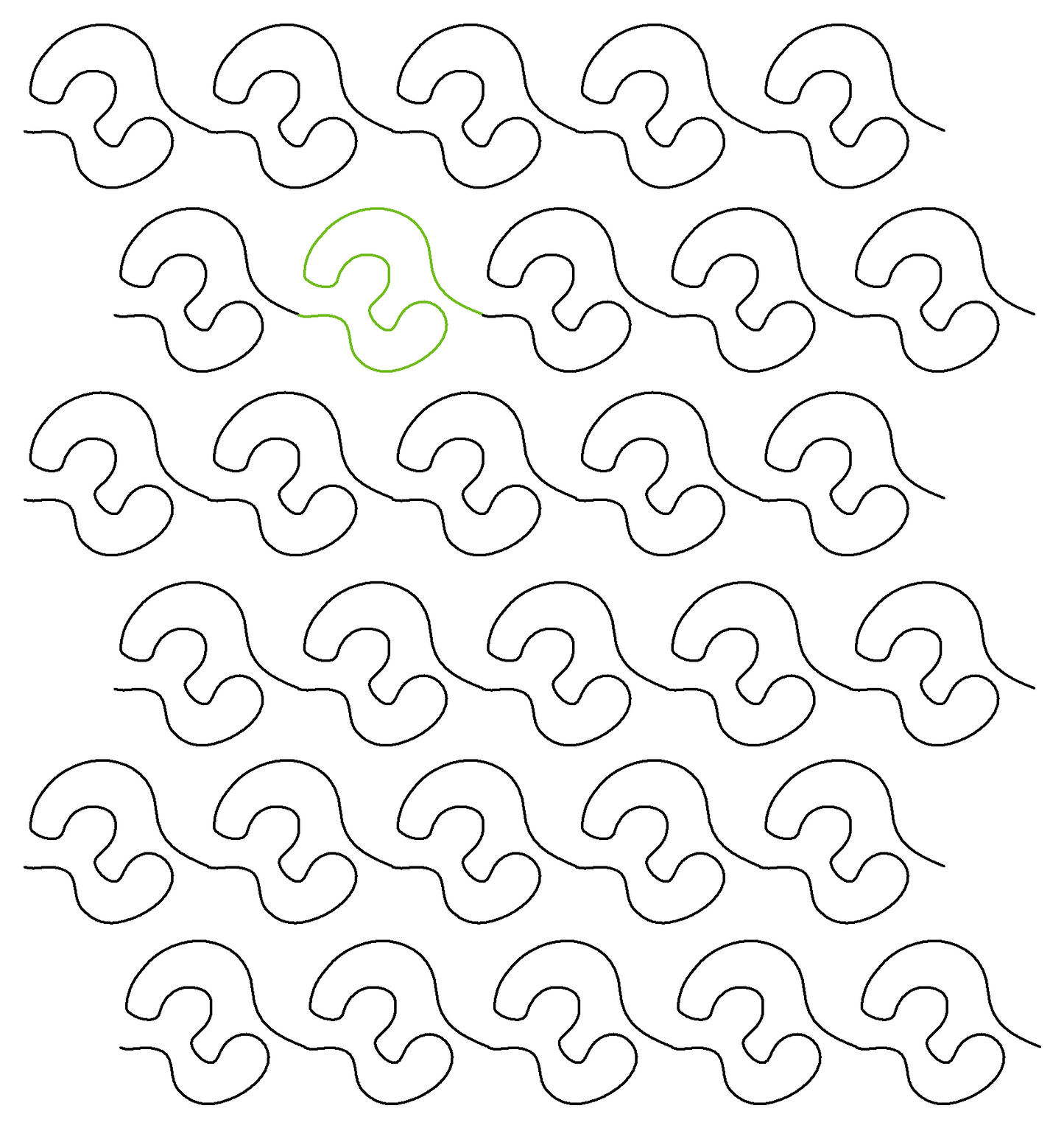 Curly Key repeat, nested