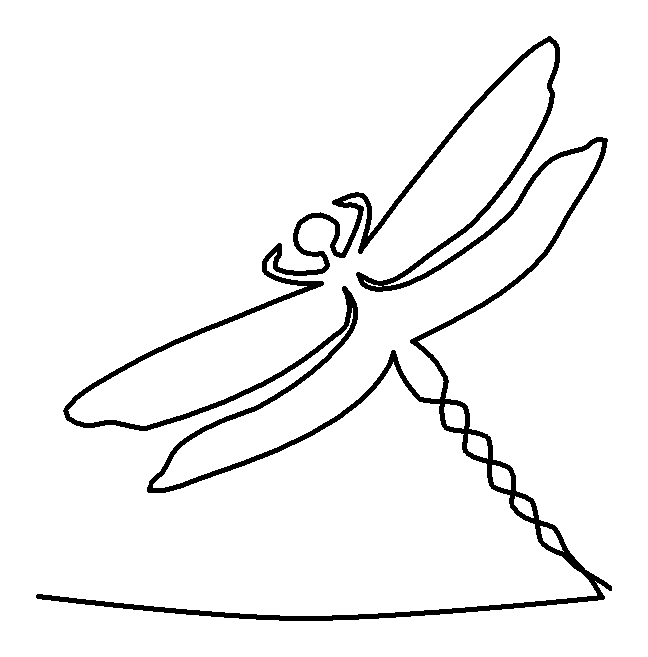 Dragonfly quilting pattern
