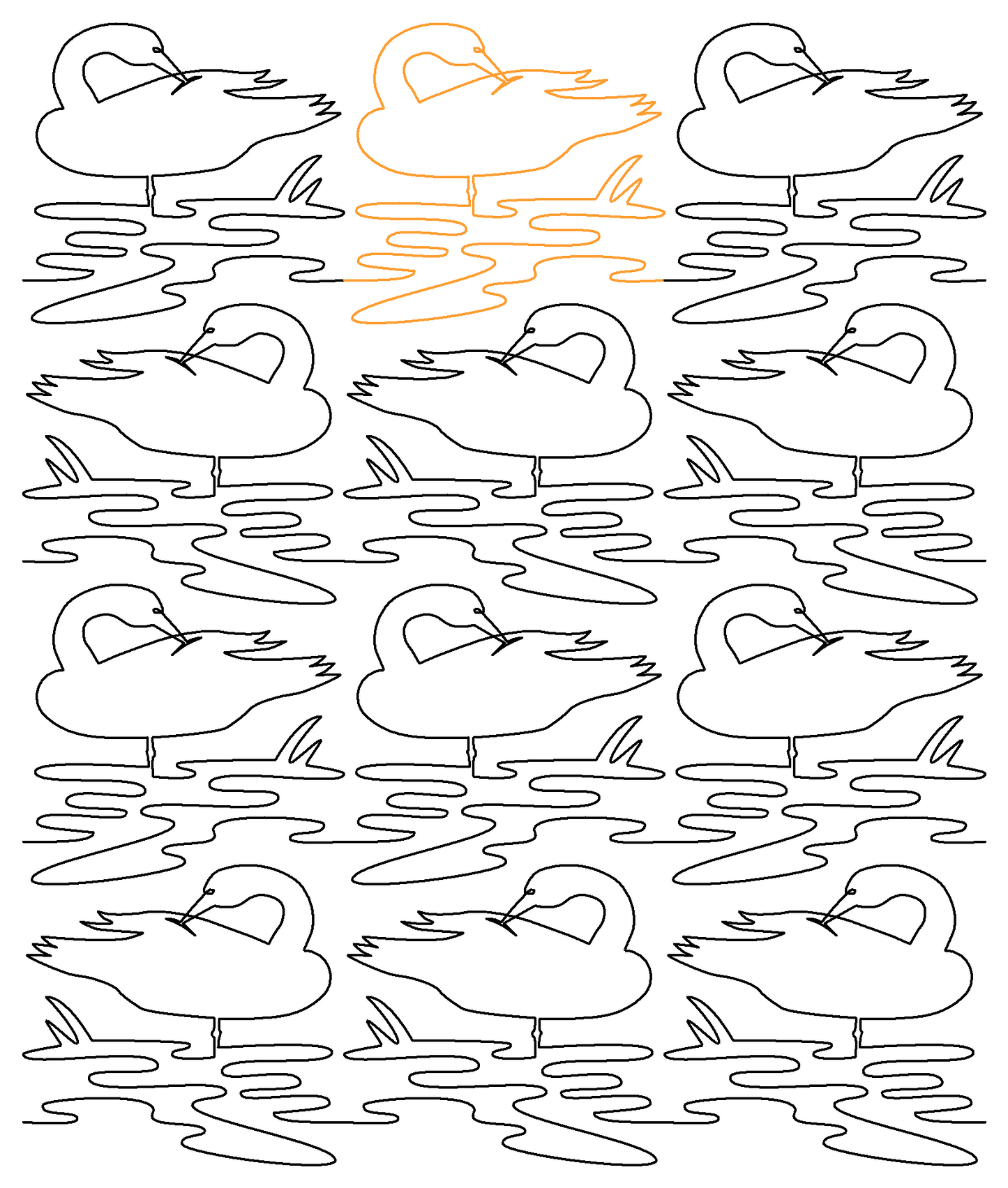 Duck Preening repeat