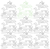Ducks with Grass in Pond repeat