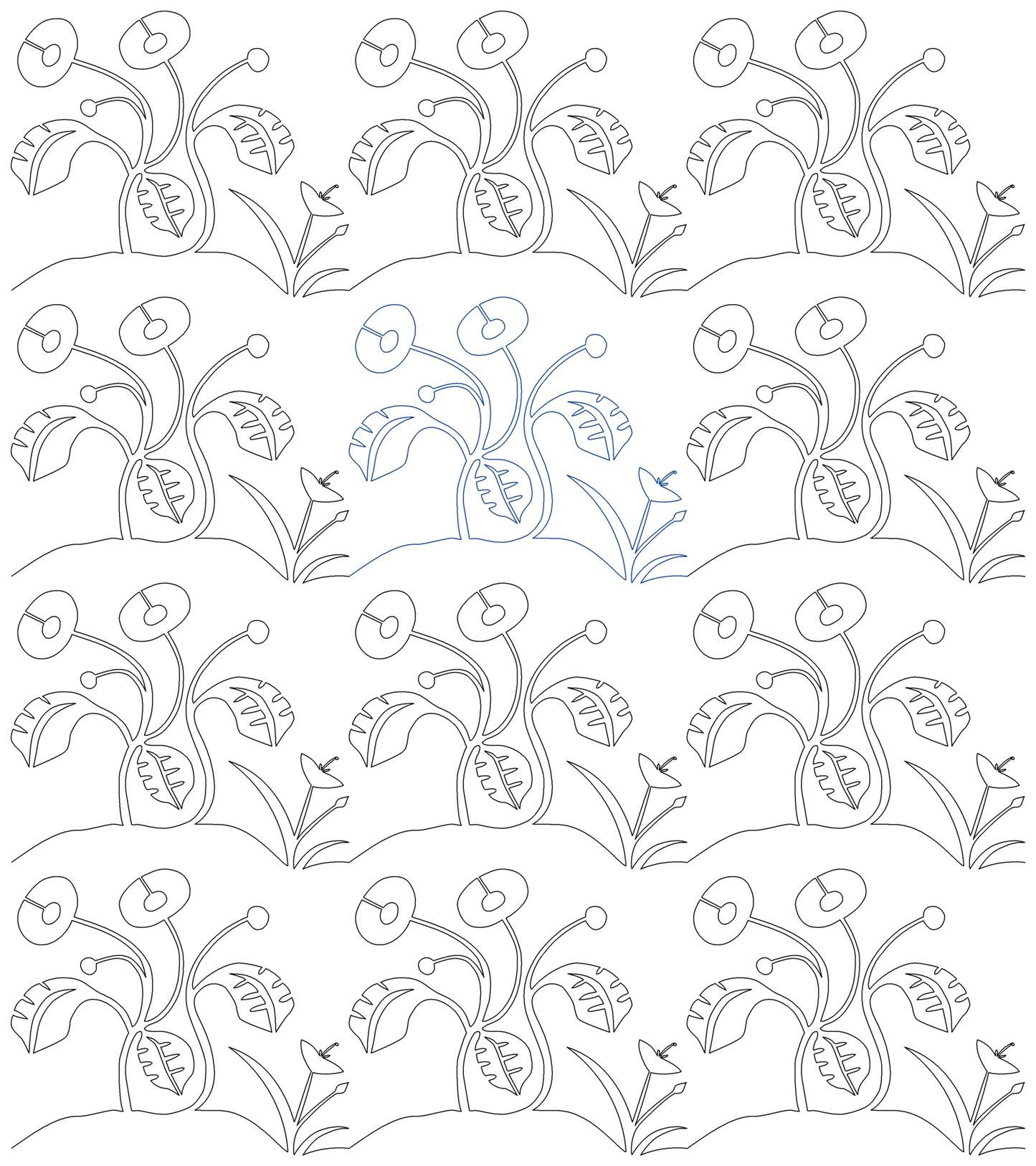 Flower Folk Art repeat