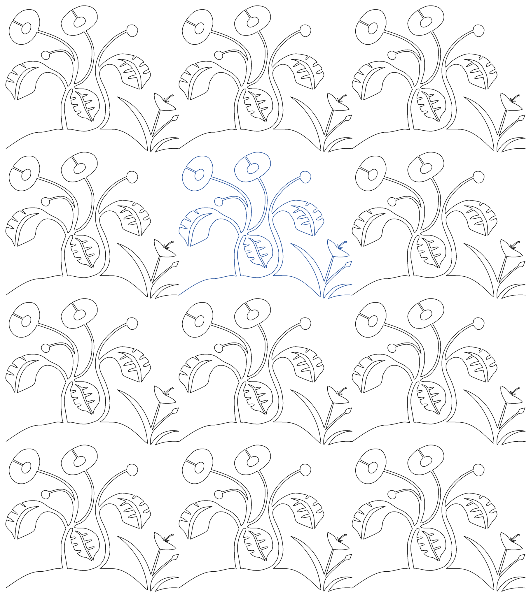 Flower Folk Art repeat