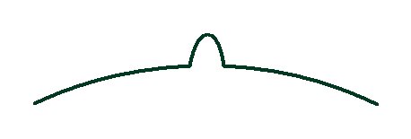 Laura's Triangle Arc with Bump line pattern - p2p quilting pattern