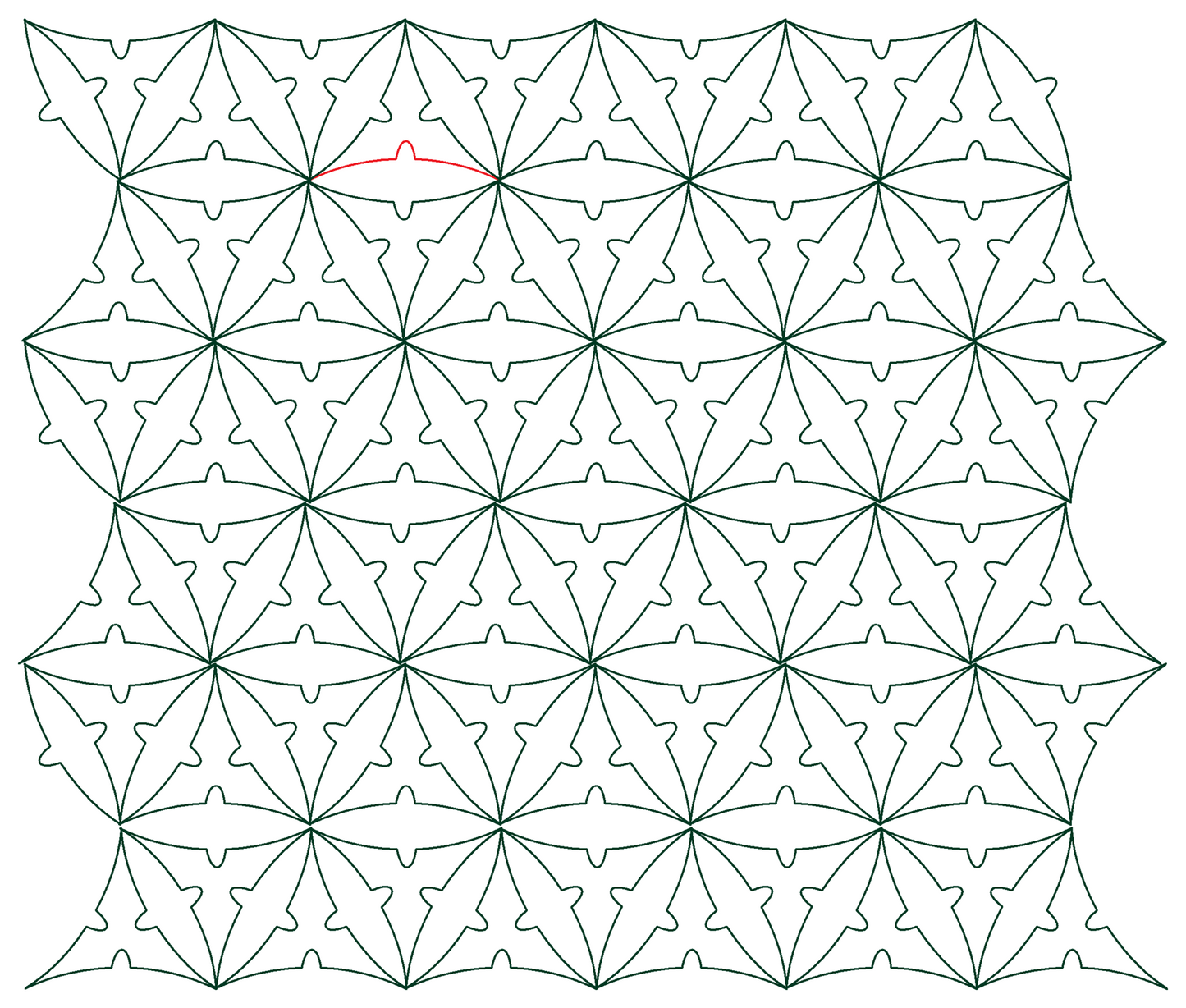 Laura's Triangle Arc with Bump line pattern - p2p equilateral triangle repeat