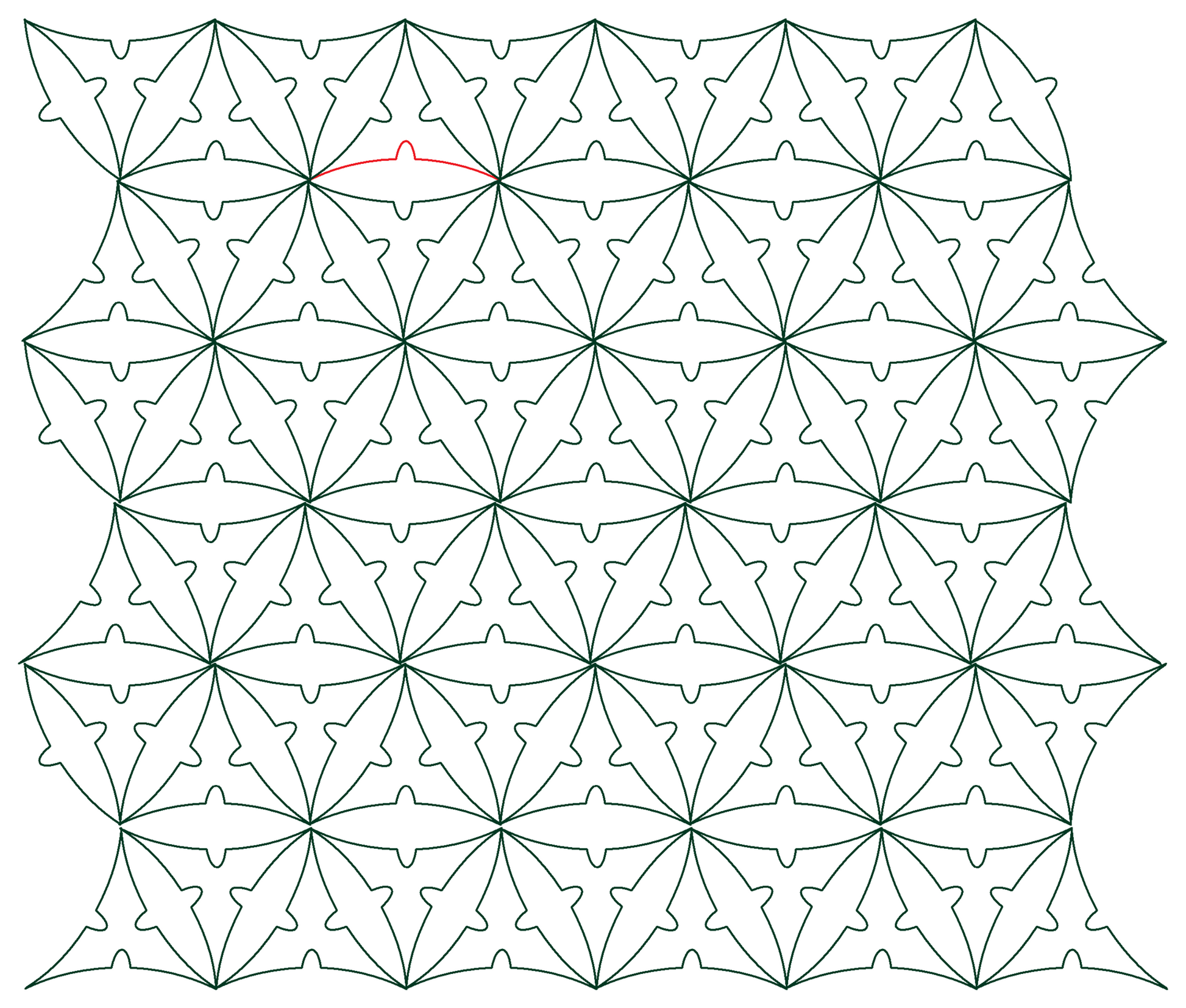 Laura's Triangle Arc with Bump line pattern - p2p equilateral triangle repeat