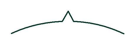 Laura's Triangle Arc with Peak line pattern - p2p quilting pattern