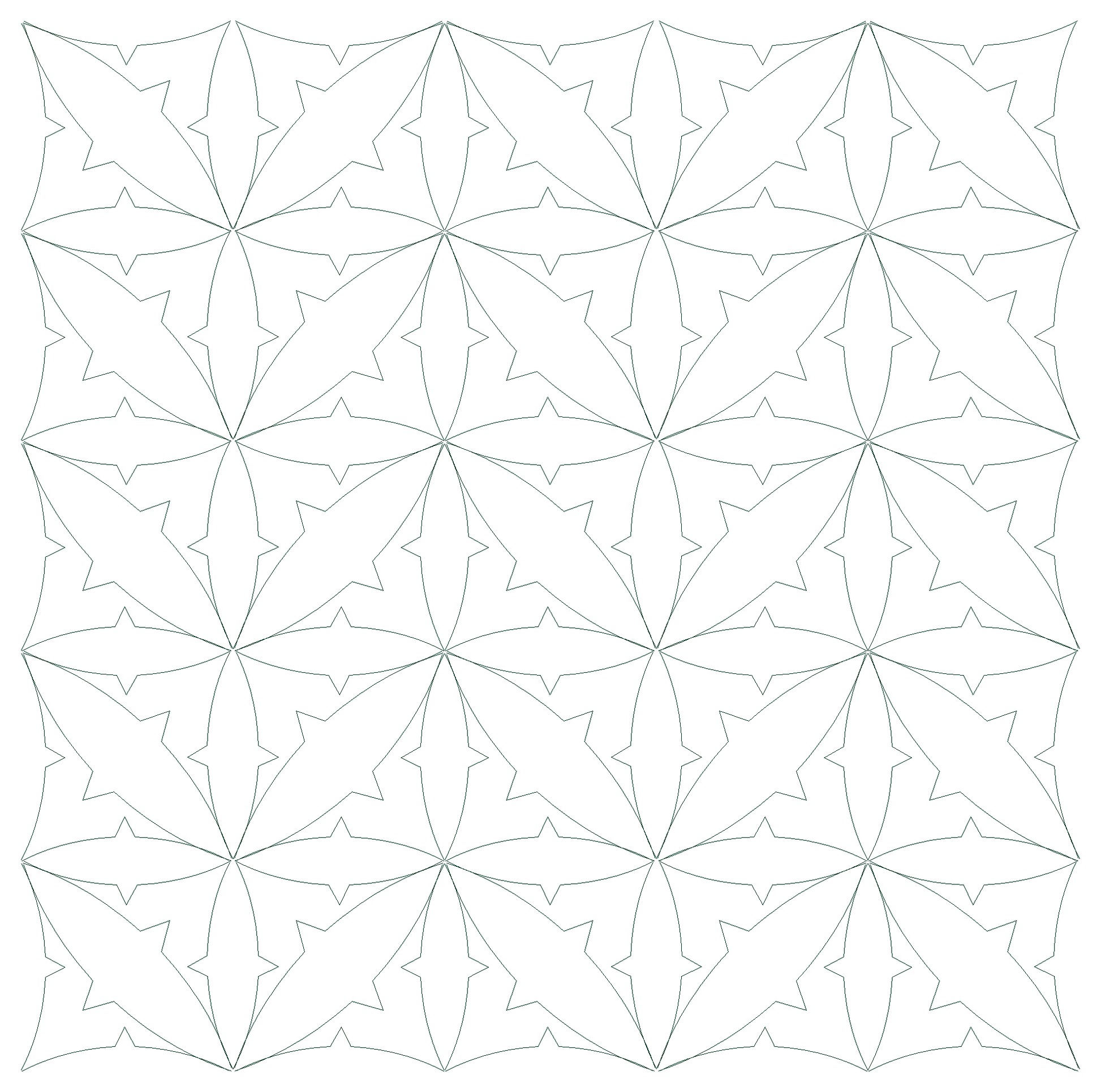 Laura's Triangle Arc with Peak line pattern - p2p half square repeat view 2
