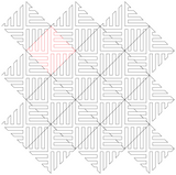 On Point Basketweave repeat, nested