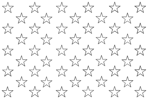 Stars for American Flag quilting pattern