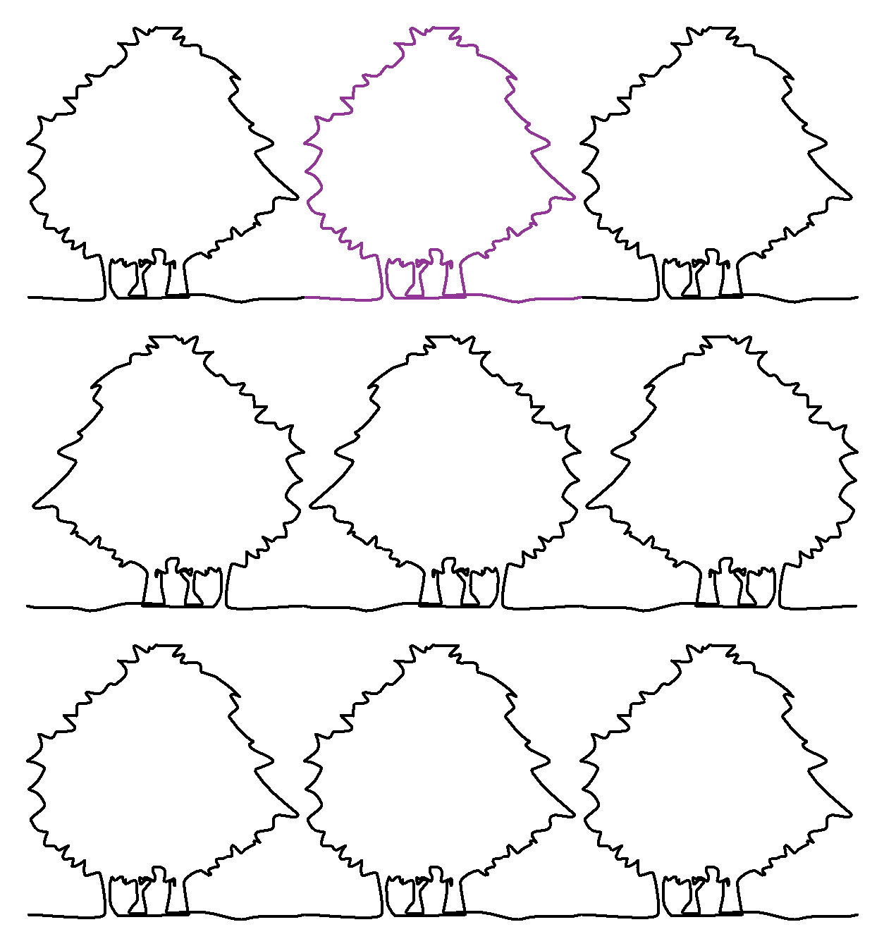 Trees, Big Clump repeat
