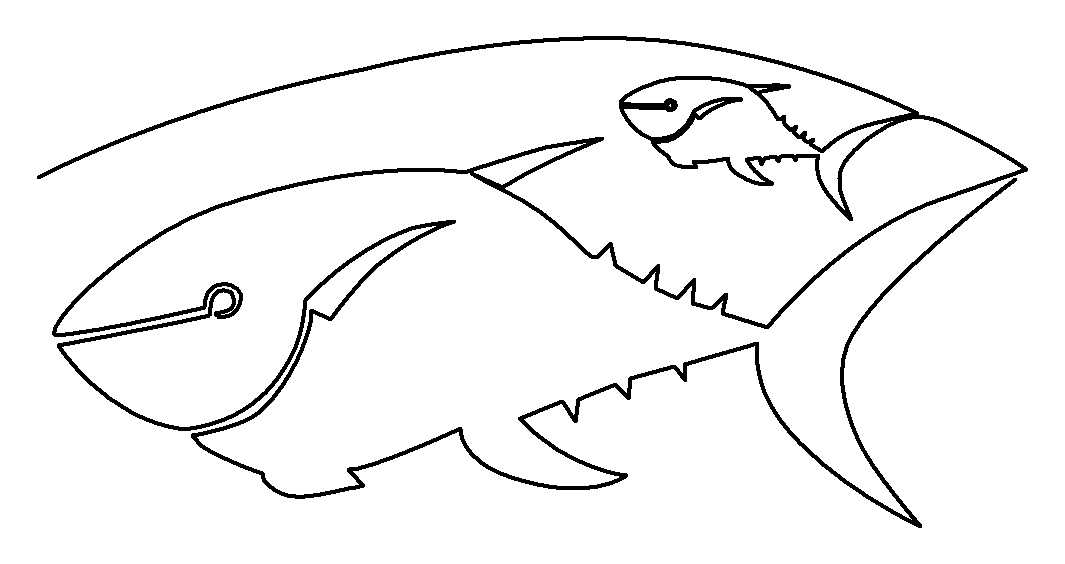 Tuna Bluefin quilting pattern